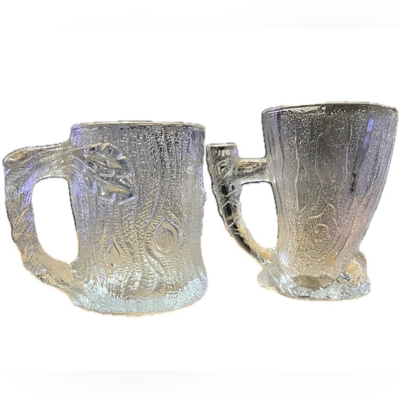 Vintage Flintstones Glass Mug Set - Clear, McDonald’s 1993 Made in France - Picture 3 of 6